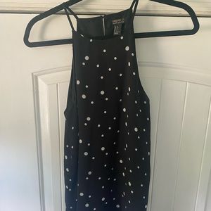 Polka dot halter dress